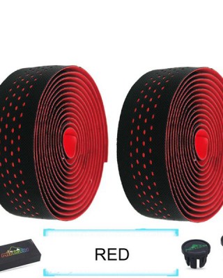 Road Bike Handlestrap Racing PU EVA Bar Tape Non-slip Breathable Sweat Silicone Handble