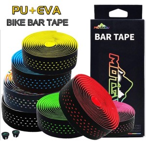Road Bike Handlestrap Racing PU EVA Bar Tape Non-slip Breathable Sweat Silicone Handble