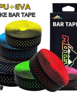 Road Bike Handlestrap Racing PU EVA Bar Tape Non-slip Breathable Sweat Silicone Handble