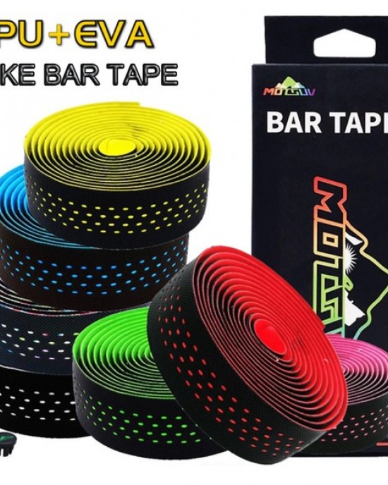 Road Bike Handlestrap Racing PU EVA Bar Tape Non-slip Breathable Sweat Silicone Handble