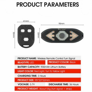 Bike LED Tail Light + Bell + Remote