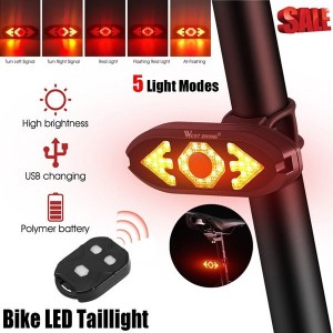 Bike LED Tail Light + Bell + Remote