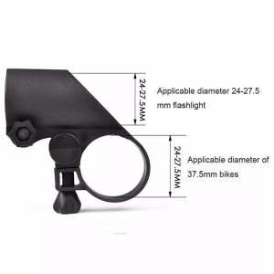 1pc Lamp Stand Bike Flashlight LED Torch Clip Cycling Handlebar Mount Light Holder