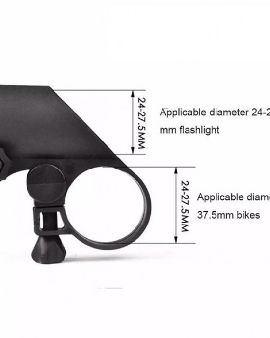 1pc Lamp Stand Bike Flashlight LED Torch Clip Cycling Handlebar Mount Light Holder