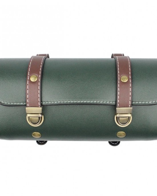 Vintage Tail Bag PU Leather Cycling Bag Saddle Rear Pannier Riding Vintage Tail Bag