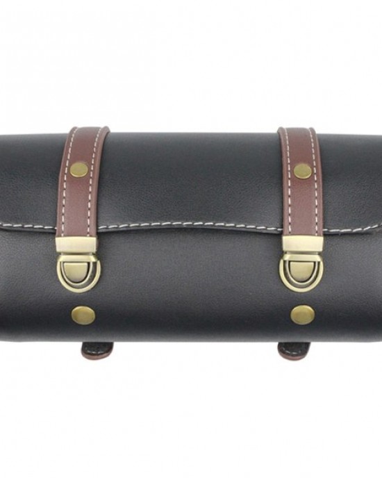 Vintage Tail Bag PU Leather Cycling Bag Saddle Rear Pannier Riding Vintage Tail Bag