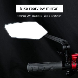 1 Pair Handlebar Mounted Reflector Bike Rear View Reflector 360 Degree Rotating Cycling