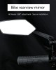 1 Pair Handlebar Mounted Reflector Bike Rear View Reflector 360 Degree Rotating Cycling