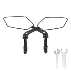 1 Pair Handlebar Mounted Reflector Bike Rear View Reflector 360 Degree Rotating Cycling