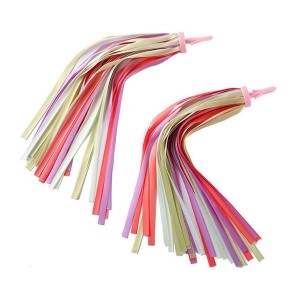 2pcs Kids Handlebar Streamers Ribbon Tassels Ribbons