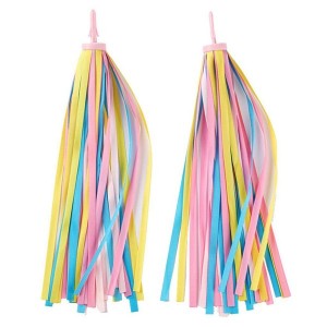 2pcs Kids Handlebar Streamers Ribbon Tassels Ribbons
