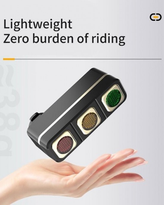 Remote Controlled Bike Rear Light Rechargeable Turn Signal Indicators Safety Cycling Lamp
