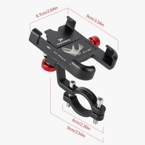 Bike Phone Holder 360¡ãRotatable Phone Clamps Non-slip Cycling Bracket