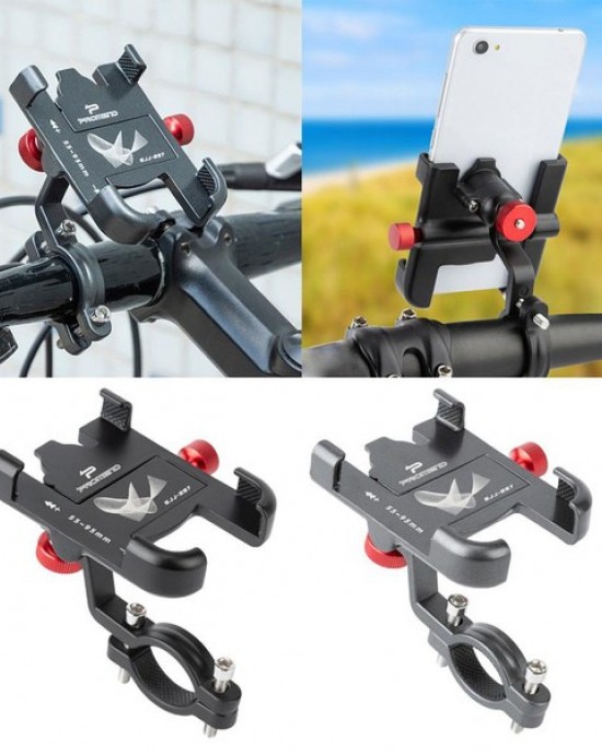 Bike Phone Holder 360¡ãRotatable Phone Clamps Non-slip Cycling Bracket