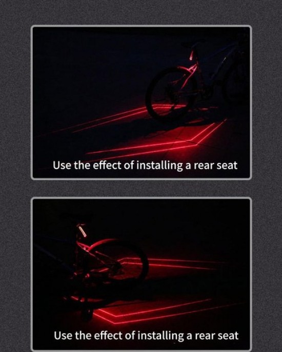 Powerful Light Tail Bike Light Wireless Remote Control Bike Rear Light Cycling Accessory