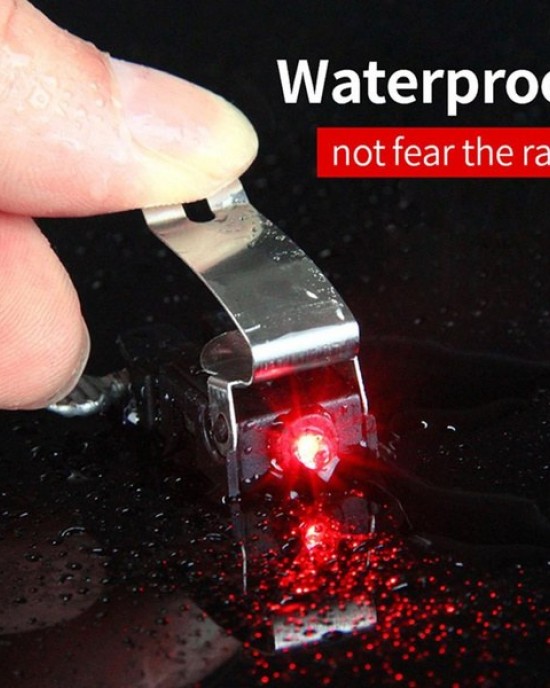 Mini Brake Light Red LED Lights Mount Tail Rear Bike Light Waterproof Cycling Cycling