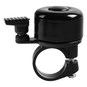 Vibrant Mini Bike Bell - 5 Colors (Silver, Yellow, Black, Red, Purple) | Compact & Loud