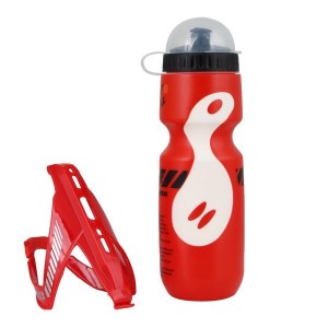 Carbon Fiber Mountain Bike Water Bottle Cage & Bottle Set, V-Design Cycling Accessory