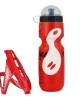 Carbon Fiber Mountain Bike Water Bottle Cage & Bottle Set, V-Design Cycling Accessory