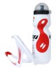 Carbon Fiber Mountain Bike Water Bottle Cage & Bottle Set, V-Design Cycling Accessory