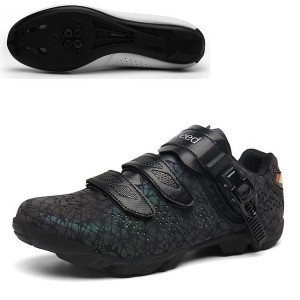 9+ colors, 9+ sizes Lockable Cycling Shoes with Reflective Camo & Hard Sole for Mountain