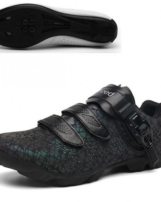 9+ colors, 9+ sizes Lockable Cycling Shoes with Reflective Camo & Hard Sole for Mountain