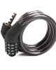 Heavy-Duty 4-Digit Combination Bike Lock - Anti-Theft Steel Cable Lock for Mountain Bikes