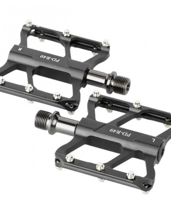 Lightweight CNC Aluminum Pedals with Sealed Bearings for Road and Folding Bikes - R49