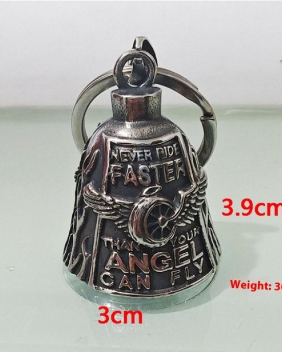 Lightweight Cycling Accessory Motorbike Key Holder Artistic Wing Pattern Lucky Charm