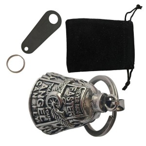 Lightweight Cycling Accessory Motorbike Key Holder Artistic Wing Pattern Lucky Charm