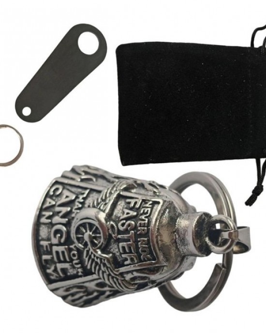 Lightweight Cycling Accessory Motorbike Key Holder Artistic Wing Pattern Lucky Charm