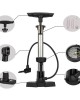 160PSI Floor Bike Pump with Gauge Inflators Manual Tire Pump Cycling Accessory