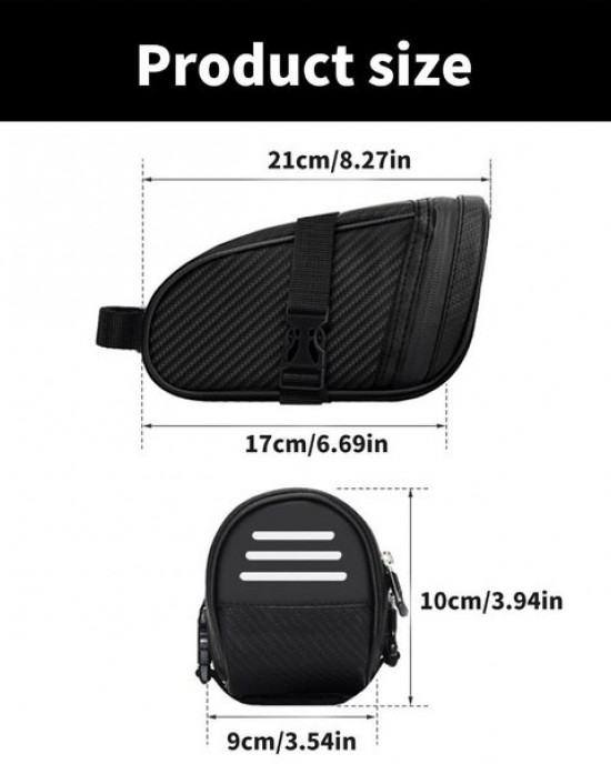 Saddles Bag Rear Seats Bag Leather Bike Bag Waterproofed Cycling Bag for