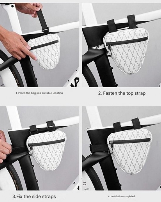 Triangular Frame Bag Front Saddles Pouches Front Top Tube Bag Bikes Cycling Accessorys
