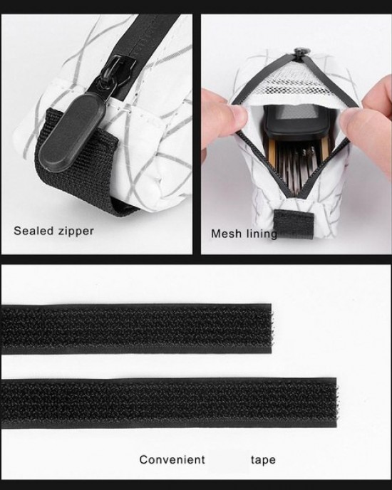 High Visibilities Reflective Bike Crossbars Pack Rainproofed Cycling Frame Bag for