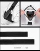 High Visibilities Reflective Bike Crossbars Pack Rainproofed Cycling Frame Bag for