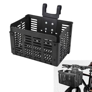 Foldable Basket Portable Road Bike Handlebars Front Storage Rack Multifunctional